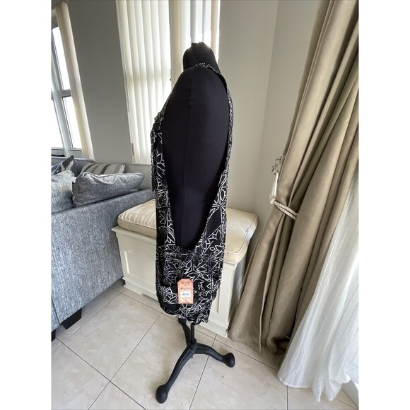 NWT MUDD Strappy Boho Romper Size XL  Black Shorts Jumpsuit Romper Pockets - Picture 2 of 7